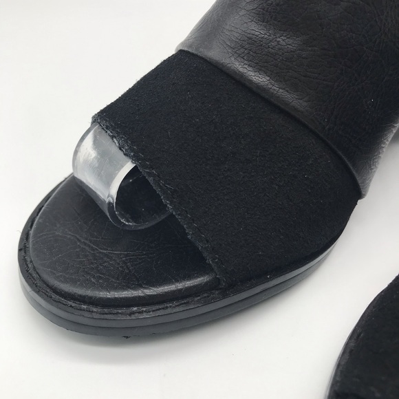 Urban Outfitters Square black peep toe booties - Picture 6 of 12